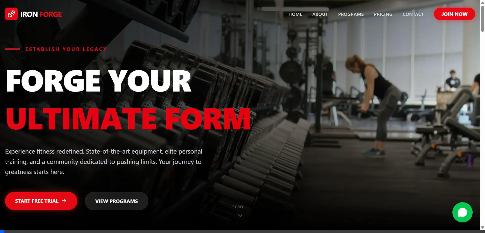 Iron Forge Fitness Project Preview